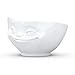 FIFTYEIGHT PRODUCTS TASSEN Porcelain Bowl, Grinning Face Edition, 16 oz.White, (Single Bowl) for Serving Cereal, Soup