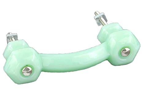 Depression Milk Green Glass Drawer Pull Handle Centers 3