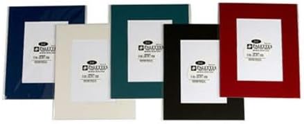 Logan Graphics Palettes Collection, Pre Cut 11x14/7.5x11.5" Double Mat with Opening for a 8.5x11" Photo, Colors: Seashell White / Burnished Silver