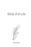 Bible Semeur d'étude couverture rigide blanche tranche dorée by