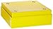 Heathrow Scientific HD2860CY Yellow Cardboard Cryovial Box with Lid, 50mm Height (Pack of 12)