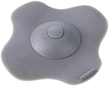 heDIANz,TPR Drain Cover Kitchen Water Sink Drainer Strainer Disposal Stopper Plug Lid - Grey