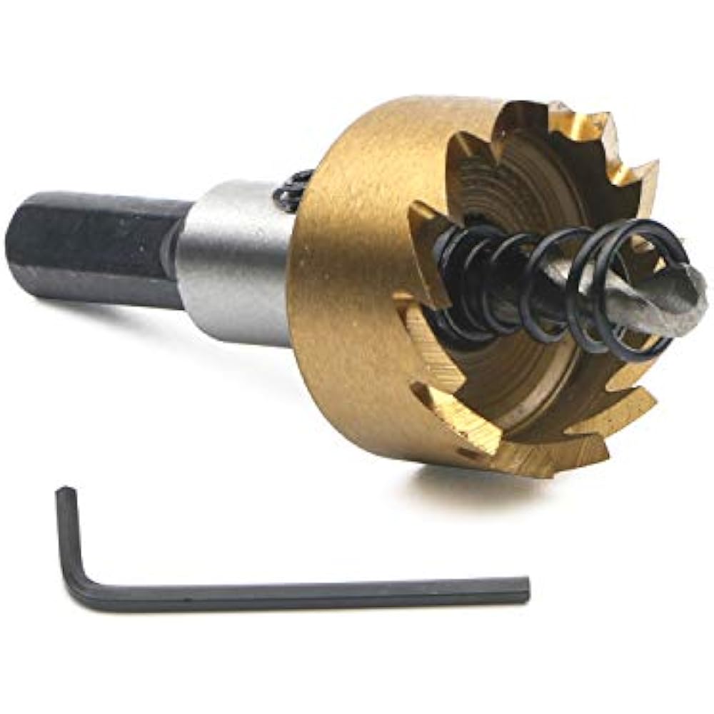 High Speed Steel HSS Drill Bit Hole Saw Set, Stainless Metal Alloy Kit