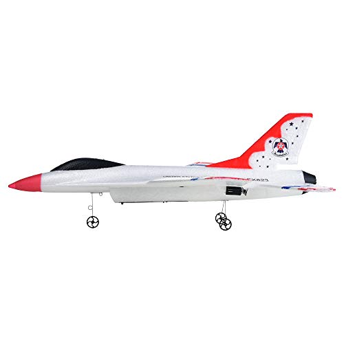 Gbell FX-823 RC Glider Airplane for Kids Adults - EPP Foam 2.4G 2CH Remote Control Helicopter Plane Glider Toys Christms Birthday Gifts for Boys Girls 12 + Year Old & Adults (White /Ship from US)