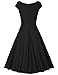 MUXXN Women's 50s Vintage Elegant Boat Neck Bridesmaid Swing Dress