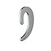 Ear-Hook Bluetooth Wireless Headphones,Remax Non Ear Plug Noise Cancelling Earpiece with Mic,Single Ear Bluetooth Headset Painless Wearing Earphones 6 Hrs Playtime for Cell Phone (Silver)