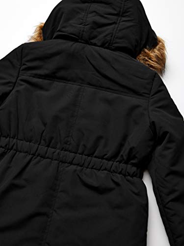 Limited Too Girls' Big Peached Microfiber Anorak, Black, 7/8