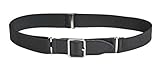 Sportoli Kids Elastic Adjustable Leather Front Stretch Belt with Easy Closure