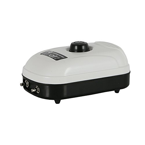 EcoPlus 126 GPH (480 LPH, 3W) Air Pump w/ 2 Outlets | Aquarium, Fish Tank, Fountain, Pond, Hydroponics - Thumbnail 2