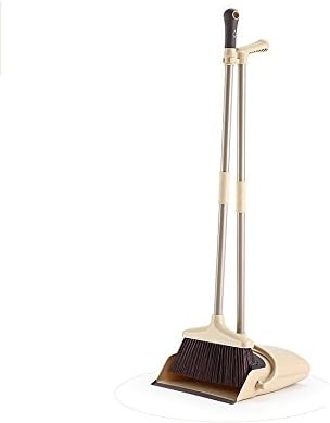 Combine Best Grips Lobby Broom Sweeper and Foldable Dustpan Set For Office or Home Use (32 inch)