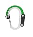 HEROCLIP Carabiner Clip and Hook (Medium) for Camping, Backpack, and Garage, Green