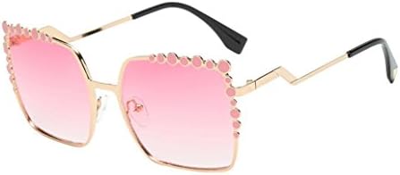 Women Oversized Square Frame Tinted Lens UA Sunglass, Casual Cool Fashion Protection Glass Eyewear for Summer Holiday Paris Traveling Baseball Golf Cycling (B)