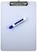 Clipboard Dry Erase Surface 9'' x 12.5'' Letter Size Low Profile Clip Whiteboard (Pack of 30)