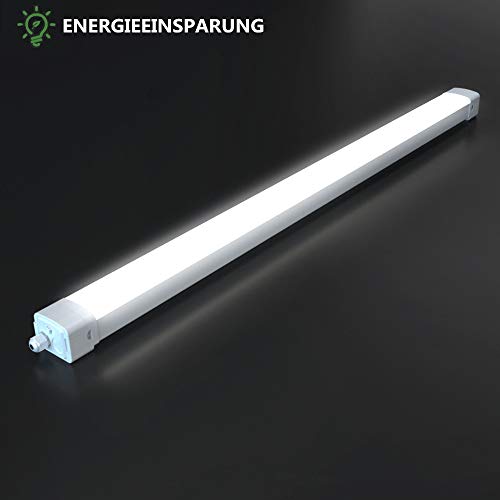 TONFFI LED Feuchtraumleuchte Wannenleuchte 60W 150CM für Garage Lager Feuchtraum Garten, LED Werkstattlampe… – Bild 5