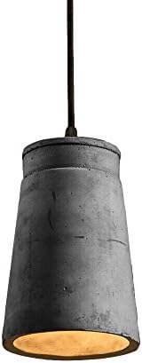 Frideko Cement Pendant Light, Vintage Industrial Light Fitting for Loft Kitchen Living Room (Type A)