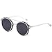 Dollger Double Lens Clip On Sunglasses Non-flip Lens Round Steampunk Style Glasses for Men Women