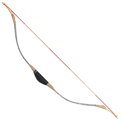image for Huntingdoor Traditional Longbow Handmade Wooden Horsebow One-Piece Arc