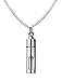Mealguet Jewlery Stainless Steel Glass Container Tube Urn Keepsake Cremation Ashes Memorial Pendant Necklace, 24