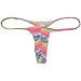 OROCOJUCO 6-Pack Men's Mini Bikini T-Back Underwear Slim Cut Pouch Swim G-String Minimal Coverage Tangas Hipster String Thong XCTXSH Large