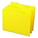 Smead File Folder, Reinforced 1/3-Cut Tab, Letter Size, Yellow, 100 per Box (12934)