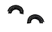 TGL Pack 2 D-Ring Shackle Isolators, D Ring Protectors for 3/4 inch D Ring Shackles. Reduce Rattling, Protect Your Bumper from Damage (Black Color). Compatible with Jeep Accessories, Ford, Toyota.