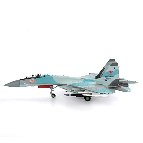 M.A.K 1/100 Scale Su-35 Super Flanker Fighter Aircraft Model Diecast Metal Plane Model Toy for Collection or Gift - Thumbnail 4