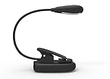 Led Book Light, Lemontec Extra-Bright 4 LED Reading Light with Clip On , Reading Lamp for Reading in Bed At Night