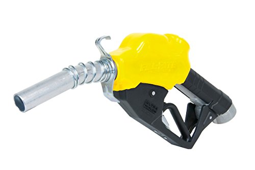 Fill-Rite N100DAU13Y 1" 5-40 GPM (19-150 LPM) Ultra High Flow Nozzle with Hook (Yellow)