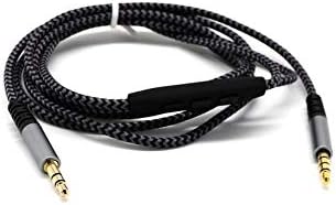 1.2m 3.5mm Audio Cable to Connect Headphones/Headsets with Gaming Devices Replacement Audio Cable with Micphone - Grey