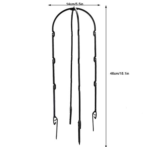 Leww 3 Set Garten Obelisk für Kletterpflanzen Kunststoff U-Hoop Rankgitter Garten Blumenstütze mit Regalhaken für… – Bild 5