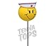 Quantity 2 pcs - Tenna Tops Happy RN Nurse Car Antenna Topper / Car Antenna Ball / Rear View Mirror Dangler