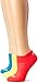 ASICS ZK2361W Women's Cushion Low Cut Sock (Pack of 3), Medium, Atomic Blue Assorted