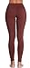 Oalka Women Yoga Pants Workout Running Leggings Brown Lthumb 3
