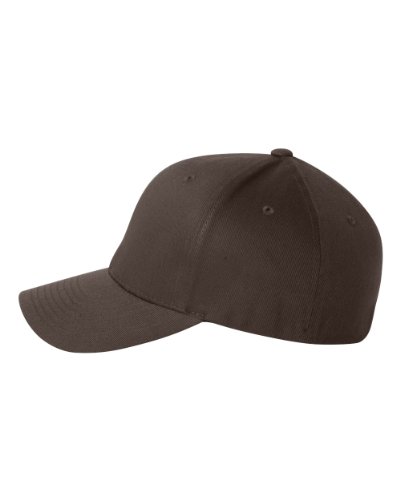 Flexfit Wooly 6-Panel Cap (6277)- BROWN,L/XL