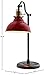Amazon Brand – Stone & Beam Walters Vintage Task Table Desk Lamp With LED Light Bulb - 7.6 x 10 x 19.9 Inches, Red