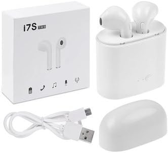 Wireless Earbuds,Bluetooth Headphones Mini In-Ear Headsets Sports Earphone with 2 True Wireless Earbuds for iPhone X/8/7/6/6s plus and Most Android SmartPhones (White)