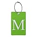 Luggage Tag Initial – Fully Bendable Tag w/Stainless Steel Loop (Letter M)