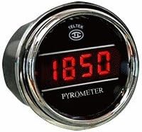 Pyrometer Gauge Exhaust Gas Temperature Sensor for Kenworth 2005 or previous - Gauge Diameter - 2 1/16" - Bezel: Chrome - LED Color: Blue