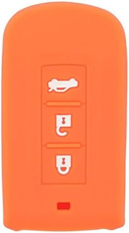 BROVACS Silicone Cover Protector Case Holder Skin Jacket Compatible with MITSUBISHI Smart Remote Key Fob CV2520 Orange