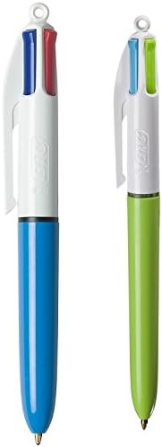 Bic 4-Color Classic &amp; Fashion Ball Pens, Medium Point (1.0mm) Combo pack, Including 8 colors; black, blue, red, green,pink, purple, turquoise and lime green