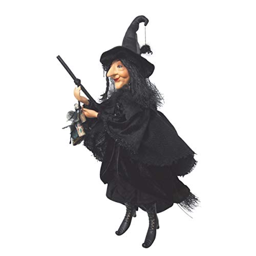 Witches of Pendle - Alice Nutter Witch Flying (Black) 24cm
