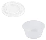 Disposable 4 Oz. Cups w/ Lids - 125 Pack by A World Of Deals®