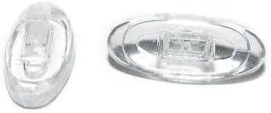 ASKANA Nosepads 13 mm Narrow Oval Push in Set of 4 Pairs