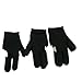 5 Black Billiards Pool Snooker Cue Shooters 3 Fingers Gloves