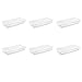 Sterilite 6-Pack 41 Quart Storage Box, Stackable Clear Plastic Bins with Snap-On Lids - Heavy-Duty Organizing Containers for Closet, Bathroom, and Office