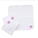 Charlie Banana 10 Reusable Double Sided Wipes, Pink Emb.