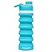 Valourgo Bpafree Collapsible Water Bottle - Reusable Water Bottle For Gym Bike Running Cycling 550 Milliliter 19 Ounce Aqua Blue Sports Water Bottle