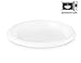 Plasti Plus Disposable Plastic White 7-Inch Heavy Weight Plates, 100 Count