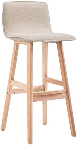Amazon Com Homranger Bar Stool High Stool Dining Chair European Fabric High Stool Bar Bench Bar Chair Kitchen High Stool Use 105 115cm Table Four Colors Color White Furniture Decor