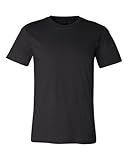 Bella 3001 Unisex Jersey Short Sleeve Tee - Black, 2XL